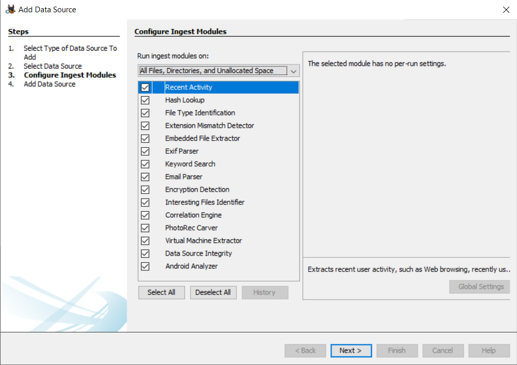 Autospy Ingest Modules